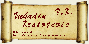 Vukadin Krstojević vizit kartica
